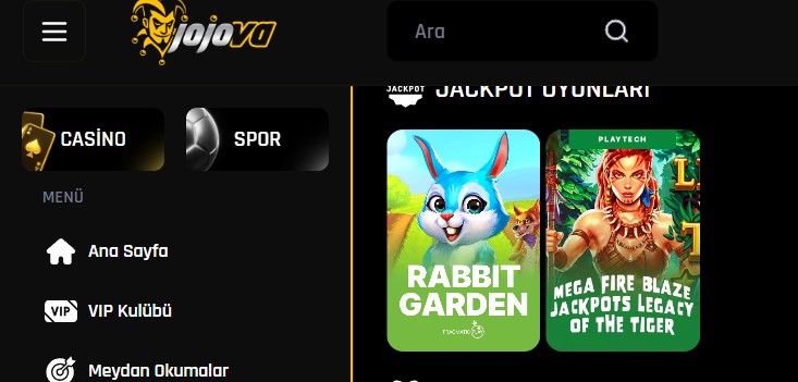 Jojova Mobil Giriş